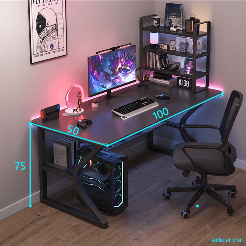 Bàn Làm Việc Chân Chữ Z - Bàn Gaming Khung Sắt Hiện Đại | Nội Thất Duy Anh - Ảnh 2